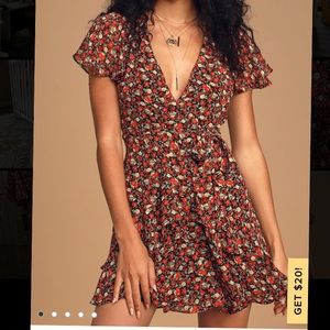 LULUS Sweet Like You Ruffled Dress